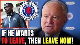 Rangers CHIEF Bennett BLASTS Matondo: "If He Wants OUT, LEAVE NOW!" | rangers fc news