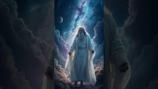 16K Digital Art – Majestic Gray-Haired Man in a Starry Nebula | 3D Galactic Wizard in Night Space