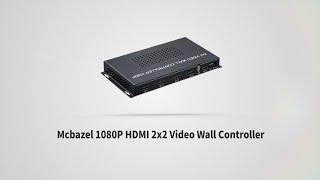 Mcbazel 1080P HDMI 2x2 Video Wall Controller