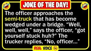  BEST JOKE OF THE DAY! - A truck driver sees a sign that reads "Low Bridge Ahead"... | Funny Jokes