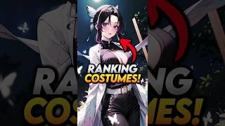 I Ranked Every Hashira Costumes! Demon Slayer Hashira Training Arc #shorts #demonslayer