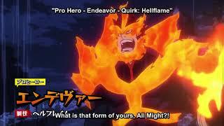 Endeavor saves All Might - Boku No Hero Academia