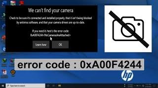 Tips Mengatasi Webcam dan Camera Tidak Berfungsi di Windows 10 error code (0xA00F4244) - Part 1