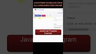 One Online Compiler to Execute Your All Programming Language Code