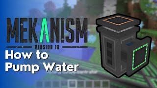 How to Pump Water using Mekanism