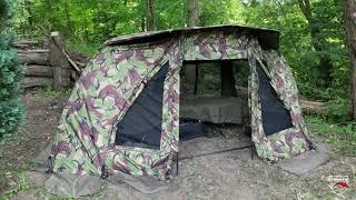 Ehmanns Pro-Zone Camou Block 1 Man Bivvy Aufbau