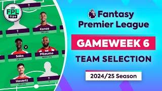 FPL GW6: TEAM SELECTION | Triple Transfer! | Gameweek 6 | Fantasy Premier League 2024/25 Tips