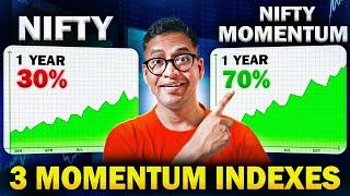 3 MOMENTUM Indexes - LONG TERM Investing - Rahul Jain Analysis #index #investing