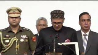 OMAR ABDULLAH BECOMES JAMMU AND KASHMIR CHIEF MINISTER TAKING OATH TO UPHOLD THE INDIAN CONSTITUTION