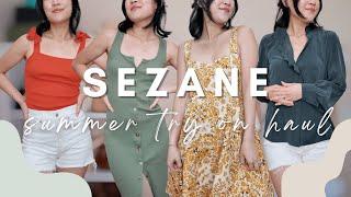 Sezane Try On Haul: Colorful & Chic Summer Pieces (Tops, Tanks, Dresses, knitwear, Sandals)