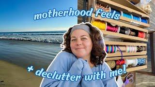 declutter with me + getting sentimental about motherhood