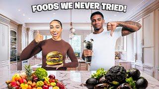 Trying Foods We NEVER Tried Before! *Interesting*