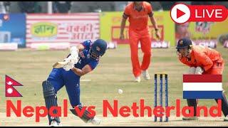 Nepal Vs Netherlands | Tri-Nation T20 Series 2025