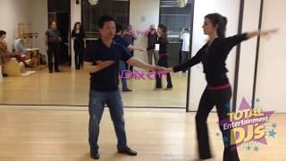 OG Hustledancer - Alex Kim and Heather Leon - Teaching Hustle pattern