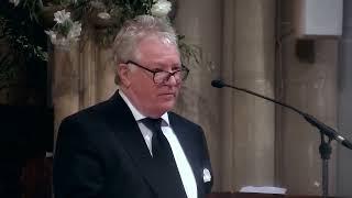 Here's Jim Davidson at Jethro's funeral, delivering a heartfelt tribute to his dear friend