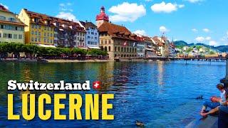 Lucerne Switzerland 4K Walking Tour Lucerne Lake, Old Town