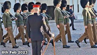 Grenadiers Guard  Drill Rehearsal at Wellington Barracks - 6th Feb 2023