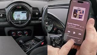 How to delete, pair, play music, and set the sat nav in a 2017 MINI Clubman