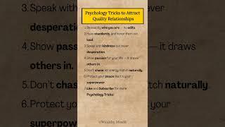 Psychology Tricks to Attract Quality Relationships