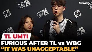 UmTi "We should be furious at ourselves" TL vs WBG interview | Ashley Kang