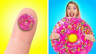 Giant VS Mini Food. Funny Food Challenge by Laugh Lagoon, 123 Go!