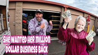 She wanted her MILLION DOLLAR business storage unit back