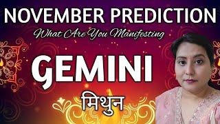 GEMINI (मिथुन राशिफल) NOVEMBER PREDICTIONS 2024|TAROT CARD READING IN HINDI @healingtarot111