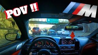 BMW M6 POV | Cutting up with two M3's and an M4 | NYC