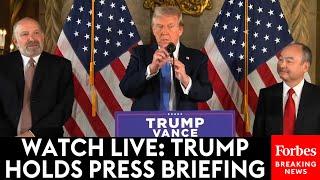 WATCH LIVE: President-Elect Trump Holds Press Briefing At Mar-A-Lago With SoftBank CEO Masayoshi Son