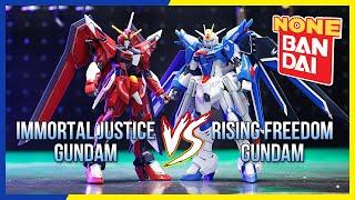 THỬ THÁCH RÁP 2 BỘ MÔ HÌNH CÙNG LÚC: Immortal Justice vs Rising Freedom Gundam HG 1/144 | NEO Hobby