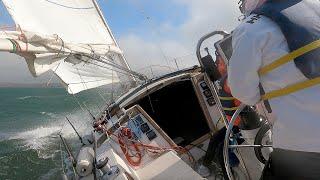 Under the Golden Gate Bridge - First time sailing San Francisco Bay