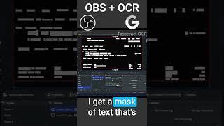 Blur #livestreaming Text! using OCR Plugin for #obs