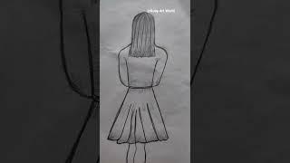 Easy Girl Drawing | Ruby Art World.... #shorts #sketch #pencildrawing #art