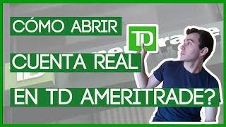 Cómo ABRIR CUENTA REAL en TD AMERITRADE⌛?