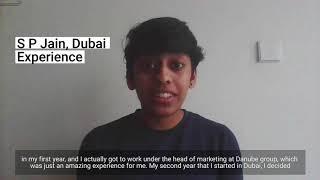 Tanishqa Kambli (BBA'18) shares her SP Jain Mumbai, and Dubai experience