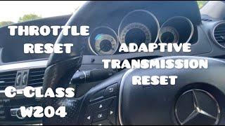 Mercedes Benz C-CLASS W204 Throttle/Adaptive Transmission Reset Procedure