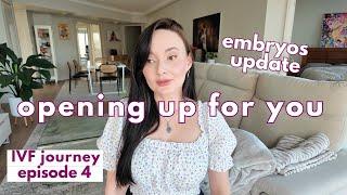 EMBRYOS UPDATE  | IVF JOURNEY EPISODE 4 | opening up for you