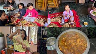 KALIMPONG KO LOCAL CHICKEN  ANI PURE GHEW (BUTTER ) JHARO DIN MAH TATO TATO SOUP ️