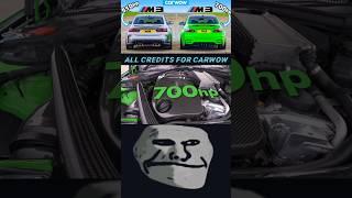 New BMW M3 v Old 700 hp M3: DRAG RACE #shorts