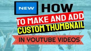 How To Make and Add Custom Thumbnails In YouTube Videos 2020 : Using Picsart app