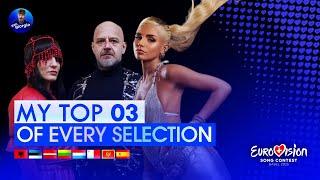 Eurovision 2025: My Top 3 of Every National Selection (so far)