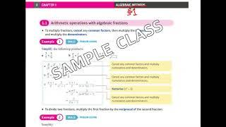 KII A Level (A레벨) Mathematics P3 sample class