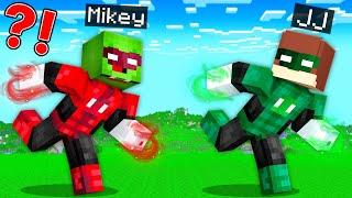 Green Lantern Speedrunner vs Red Lantern Hunter : JJ vs Mikey in Minecraft Maizen!