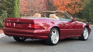 2001 Mercedes-Benz SL500 Firemist Red Metallic 1 owner 33,383 miles Soft-Top 11/6/24