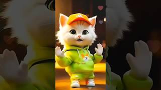 Smart Dance Puppy  #cutepuppy #shortsfeed #billi #cat #catdance #00919