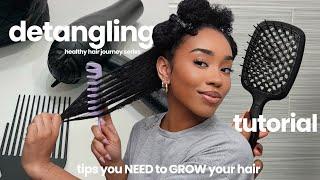 How to detangle your hair| how to grow your curly hair faster and longer