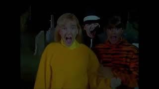 Lena Hyena scares Carly Beth, Sabrina and Chuck from Goosebumps The Haunted Mask II