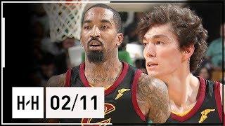 JR Smith & Cedi Osman Highlights Cavaliers vs Celtics (2018.02.11) - CRAZY Poster by JR!