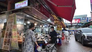 Guwol Moranae Traditional Korean Market   4K Incheon Walking Tour   Tofu Traveler