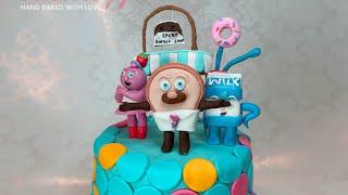 Bread barber shop cake #shorts #cakeology_16 #breadbarbershoptheme